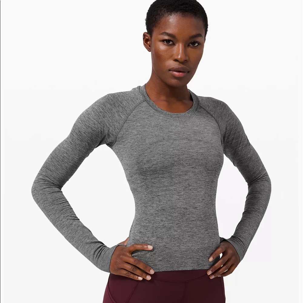 Grey lululemon long sleeve